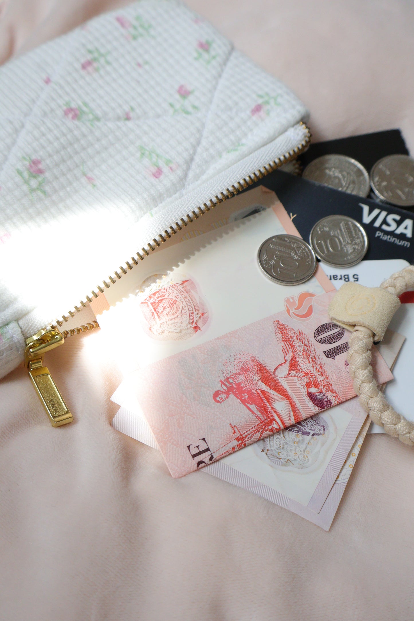 Rosy Morning Pocket Cutie Wallet