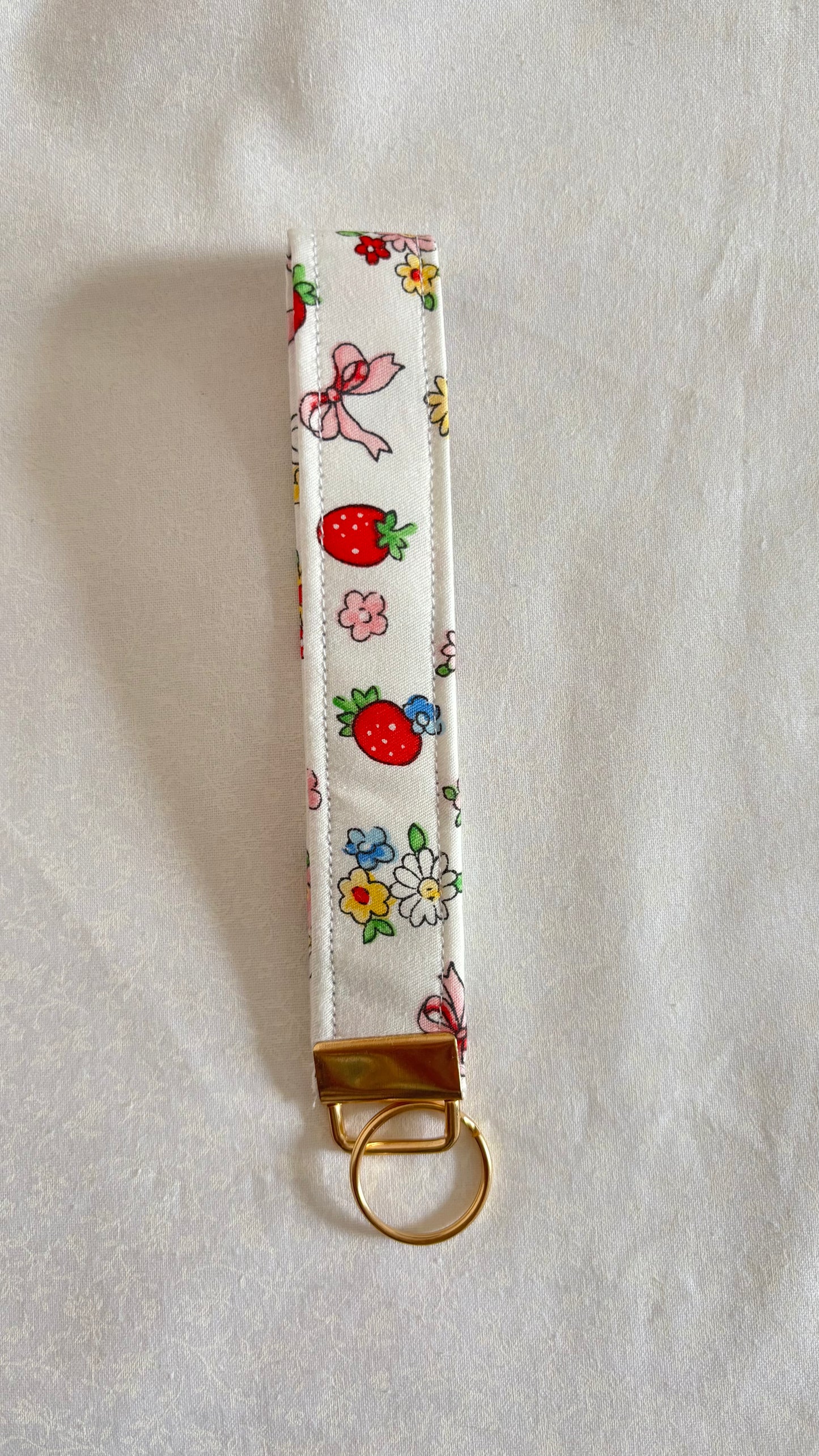 Strawberry Field Keychain Wristlet 🍓