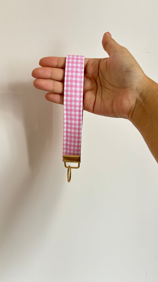 Plaidfully Pink Keychain Wrislet