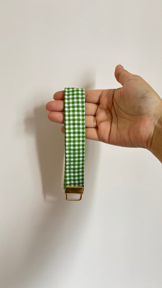 Plaidfully Green Keychain Wrislet